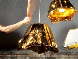 Envie d'originalité ? Découvrez des luminaires insolites !, NEDGIS NEDGIS Living room Plastic Amber/Gold