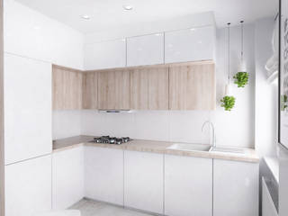 Mieszkanie Gliwice, FOORMA Pracownia Architektury Wnętrz FOORMA Pracownia Architektury Wnętrz Cocinas de estilo moderno