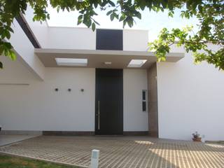 Residência LFER + LMNR, JERAU Projetos Sustentáveis JERAU Projetos Sustentáveis Casas de estilo moderno Aluminio/Cinc