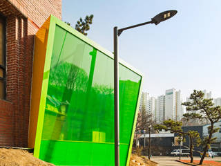 Block attached pavilion by SpaceTong (ArchiWorkshop), 건축공방 'ArchiWorkshop' 건축공방 'ArchiWorkshop'