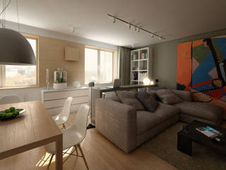 Квартира, План_Б План_Б Modern living room