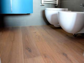 Restauro, Abitazione privata, Parquet Art. Mandorla Oliato, HAPPYLEGNO HAPPYLEGNO Modern walls & floors Wood Wood effect