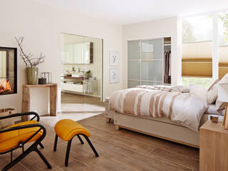 Badezimmer "en suite", Elfa Deutschland GmbH Elfa Deutschland GmbH Scandinavian style bedroom Beige