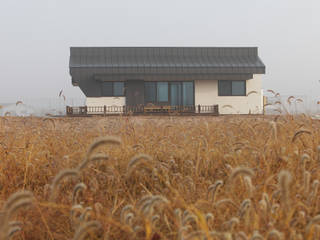 kimpo madang house 김포 두마당 집, 집스터디 건축 스튜디오_JIP STUDY ARCHITECTS STUDIO 집스터디 건축 스튜디오_JIP STUDY ARCHITECTS STUDIO Moderne huizen