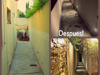 Jardin familiar, LAS MARIAS casa & jardin LAS MARIAS casa & jardin Moderner Flur, Diele & Treppenhaus