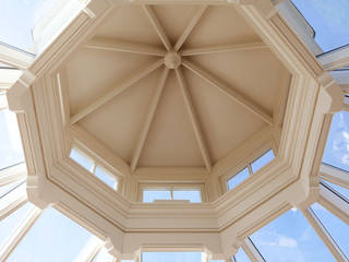 Octagonal roof lantern Westbury Garden Rooms Jardines de invierno modernos