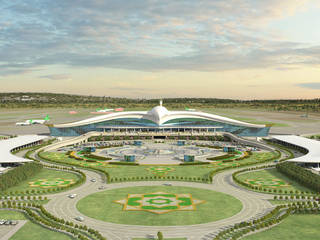 Ashgabat International Airport, Tekeli-Sisa Mimarlık Ortaklığı Tekeli-Sisa Mimarlık Ortaklığı مساحات تجارية