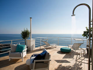 NEL BLU | Genova, marta carraro marta carraro Mediterrane balkons, veranda's en terrassen