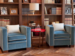 Lancasters Show Apartments - Living Room and Study LINLEY London Livings de estilo moderno