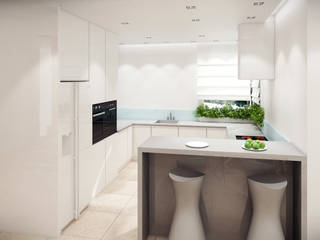 Dom, pow. 210 m2, Chwaszczyno, 3miasto design 3miasto design Modern kitchen