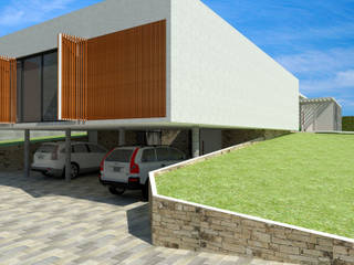 Casa - Park Way - Brasília/DF, Arquitetura do Brasil Arquitetura do Brasil Garagens e edículas modernas