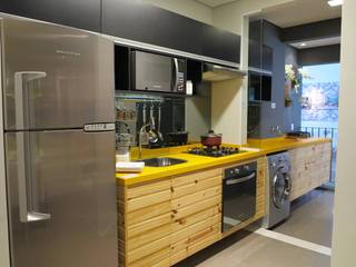 Fabiana Rosello Arquitetura e Interiores Eclectic style kitchen