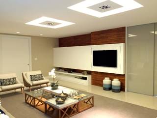 AH HOUSE, Hipérbato Arquitetura Hipérbato Arquitetura Modern living room Wood Wood effect