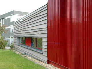 Neubau der Mensa einer Hauptschule in Frechen, Noesser Padberg Architekten GmbH Noesser Padberg Architekten GmbH Espacios comerciales