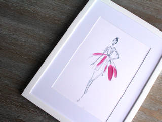 Fashion Illustrationen, Petite Pirouette Petite Pirouette Modern dressing room