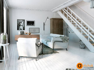 Скандинавское кружево, Artichok Design Artichok Design Scandinavian style living room