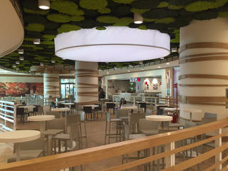 C.C. Auchan - Food Court, Principioattivo Architecture Group Srl Principioattivo Architecture Group Srl Gewerbeflächen