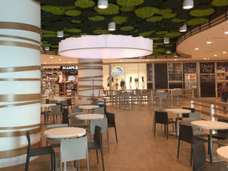 C.C. Auchan - Food Court, Principioattivo Architecture Group Srl Principioattivo Architecture Group Srl Espacios comerciales