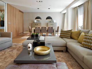 VIVIENDA VRENA, Molins Design Molins Design Mediterranean style living room