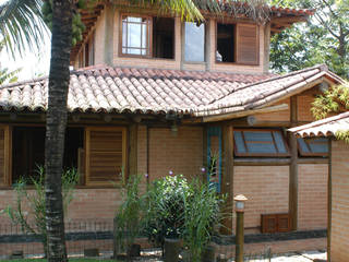 RESIDÊNCIA JRA, MADUEÑO ARQUITETURA & ENGENHARIA MADUEÑO ARQUITETURA & ENGENHARIA Rustic style houses