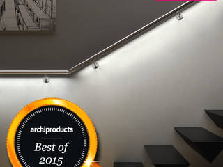 IAM Design LED Railing: Best Product 2015, IAM Design IAM Design Pasillos, vestíbulos y escaleras de estilo minimalista