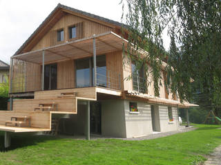 Extension Maison BC, FAVRE LIBES Architectes FAVRE LIBES Architectes Modern houses لکڑی Wood effect