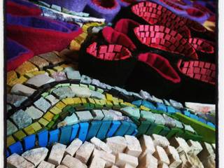 Tessuto connettivo: Pannello decorativo tridimensionale, Designer e Mosaici Designer e Mosaici Więcej pomieszczeń Marmur