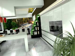 Kuchnia z jadalnią w stylu nowoczesnym – Australia, Newcasle, Archonica Archonica Modern kitchen