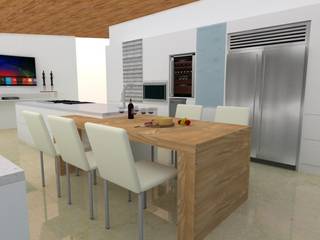 Cocina, ARCE FLORIDA LLC ARCE FLORIDA LLC Nhà bếp phong cách hiện đại Gỗ Wood effect