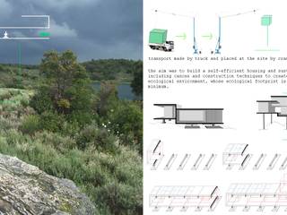 Habitações modulares na Barragem do Azibo, Macedo de Cavaleiros, Portugal, Sara Santos Arquitecta Sara Santos Arquitecta