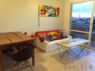 MESA RATONA BARCELONETA, Barcelò. diseño en hierro Barcelò. diseño en hierro Living room آئرن / اسٹیل