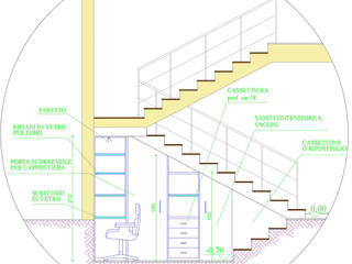 casa P, Rosa Gorgoglione Architetto Rosa Gorgoglione Architetto Minimalist corridor, hallway & stairs