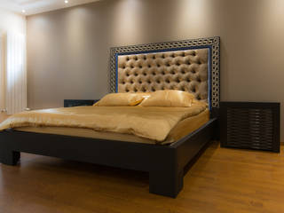 Chambre des Maitres | Mobilier intégral (Lit, dressing & habillage) | Villa IDF, LUSIARTE LUSIARTE Modern style bedroom