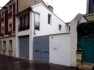 Extensions d'une maison individuelle , Olivier Stadler Architecte Olivier Stadler Architecte Maisons modernes Béton Blanc