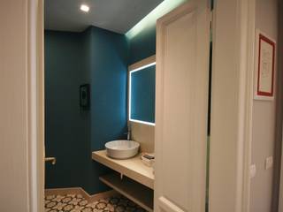 Casa Bernini (Milano), studiodonizelli studiodonizelli Kamar Mandi Modern Marmer