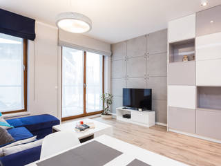 Mieszkanie na warszawskim Mokotowie, Michał Młynarczyk Fotograf Wnętrz Michał Młynarczyk Fotograf Wnętrz Modern living room