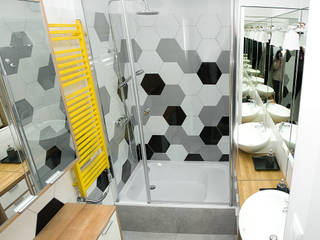 Heksagonalne układanki w łazience i wc, DoMilimetra DoMilimetra