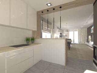 Wnętrze domu jednorodzinnego , Gil Architekci Gil Architekci Modern Kitchen