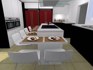 COCINA COMBINADA, ARCE FLORIDA LLC ARCE FLORIDA LLC Cocinas de estilo moderno Madera Acabado en madera