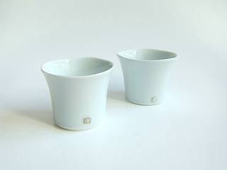 青白磁 銀彩, studio詩器 studio詩器 Other spaces Porcelain