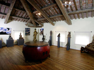 Sala dei Buddha, Thais s.r.l Thais s.r.l 아시아스타일 거실 우드 우드 그레인