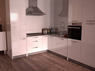 Cocinas 3D - Interiorismo virtual, ERC ERC Scandinavian style kitchen