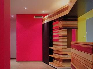 Mobilier d'accueil restauration, Thibaut Defrance - Cabestan Thibaut Defrance - Cabestan Minimalist kitchen Wood Pink