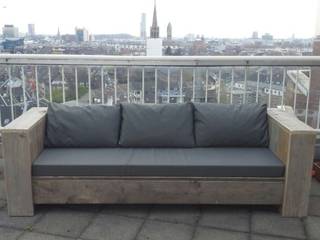 Bauholz Lounge Sofa Stuttgart, Exklusiv Dutch Design Exklusiv Dutch Design بلكونة أو شرفة