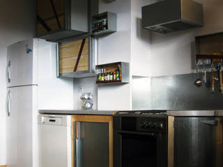 Cuisine, Thibaut Defrance - Cabestan Thibaut Defrance - Cabestan Industrial style kitchen Iron/Steel Grey