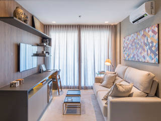Apartamento HM, Carpaneda & Nasr Carpaneda & Nasr Modern living room