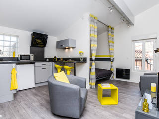 Studio rénové de 25m², Pixcity Pixcity Modern living room