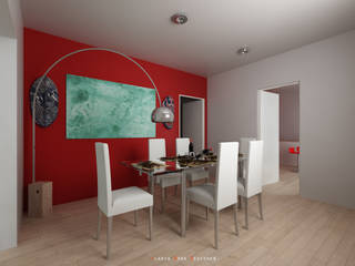 Interior Design - Proposta di distribuzione arredi per due appartamenti, Ilaria Mora Ilaria Mora Modern dining room