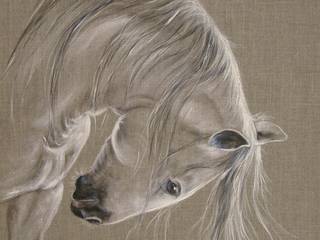 TABLEAUX ANIMALIERS : Les Chevaux, Odile Laresche Artiste Peintre Animalier Odile Laresche Artiste Peintre Animalier 書房/辦公室