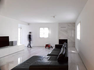 Casa 2x1, Massimo Galeotti Architetto Massimo Galeotti Architetto Modern Oturma Odası